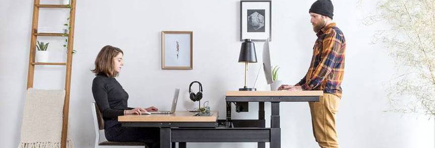 bureaux assis debout